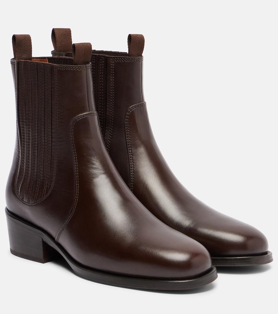 lemaire leather chelsea boots