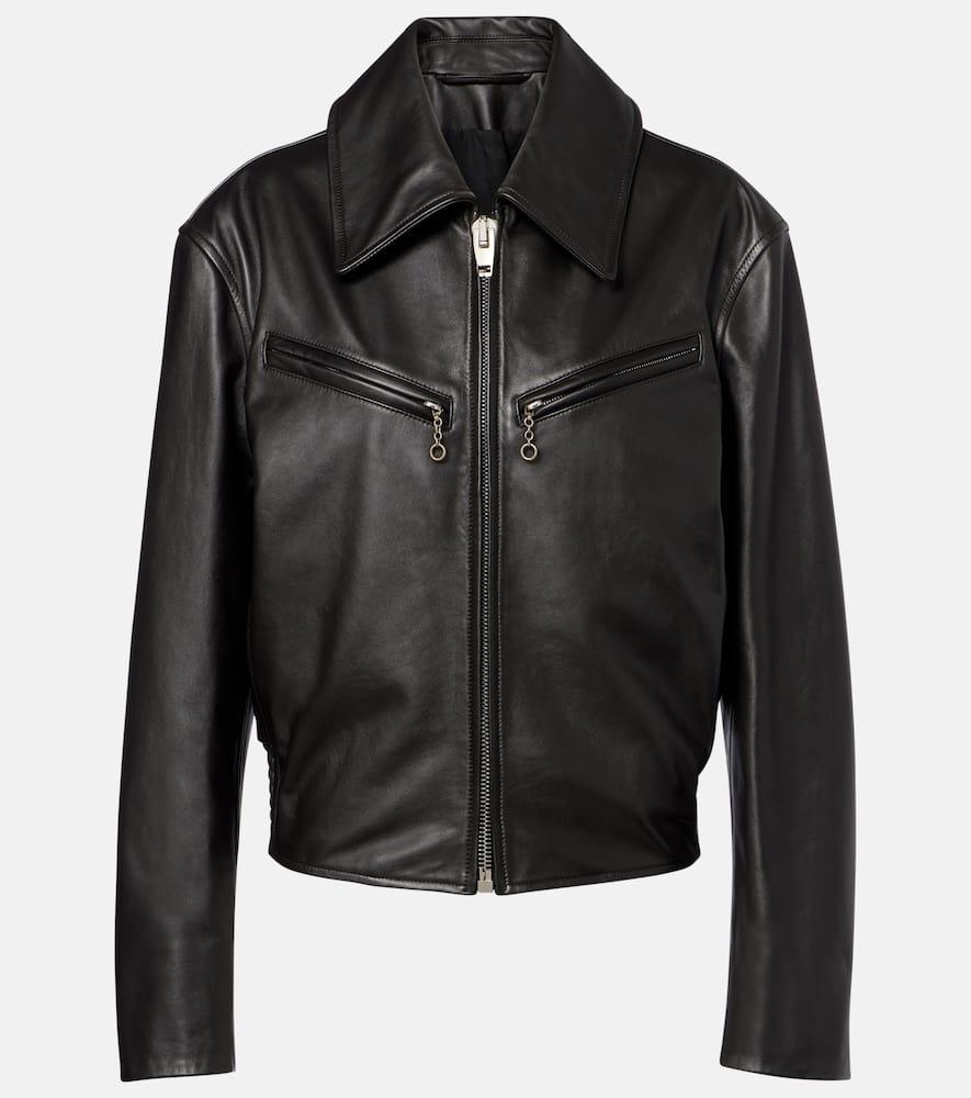 lemaire leather jacket