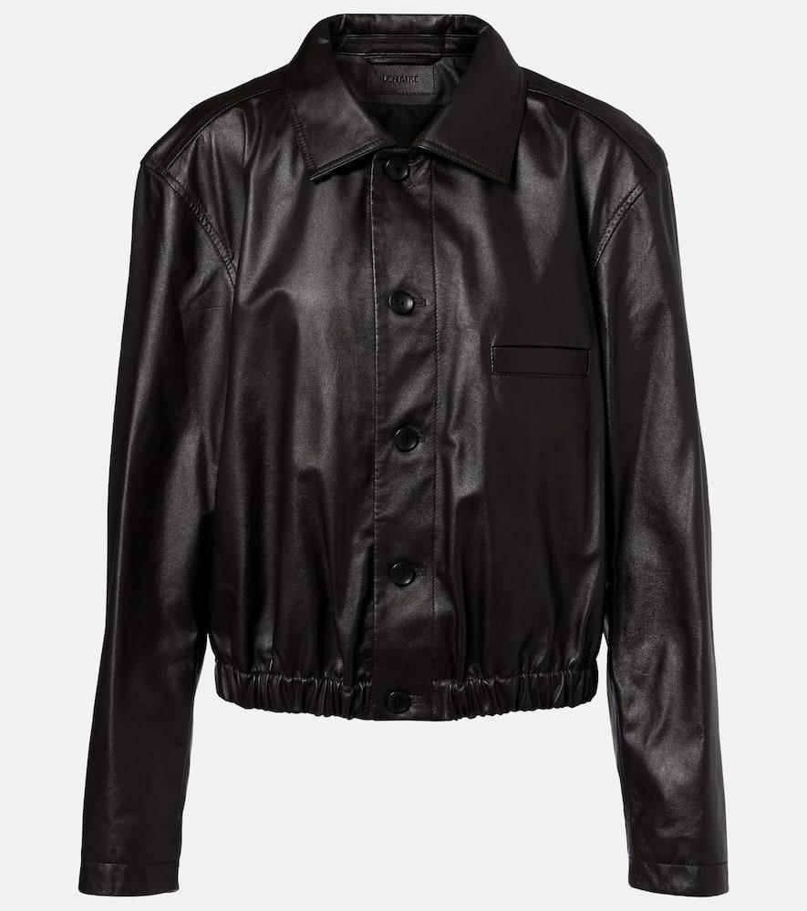 lemaire leather jacket