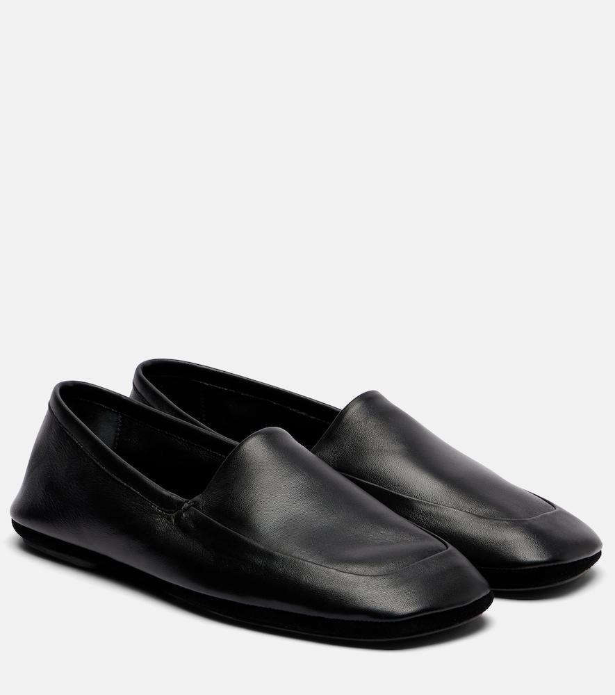 lemaire leather slippers