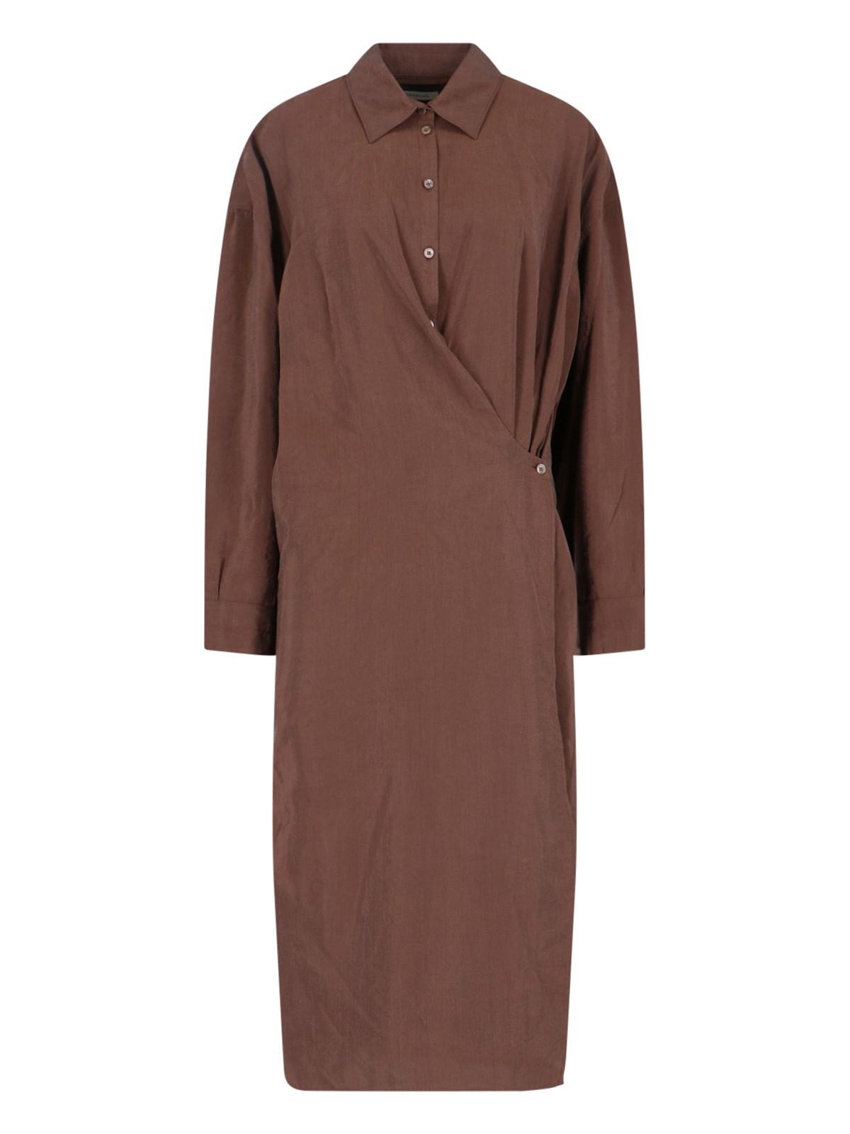 lemaire midi shirt dress