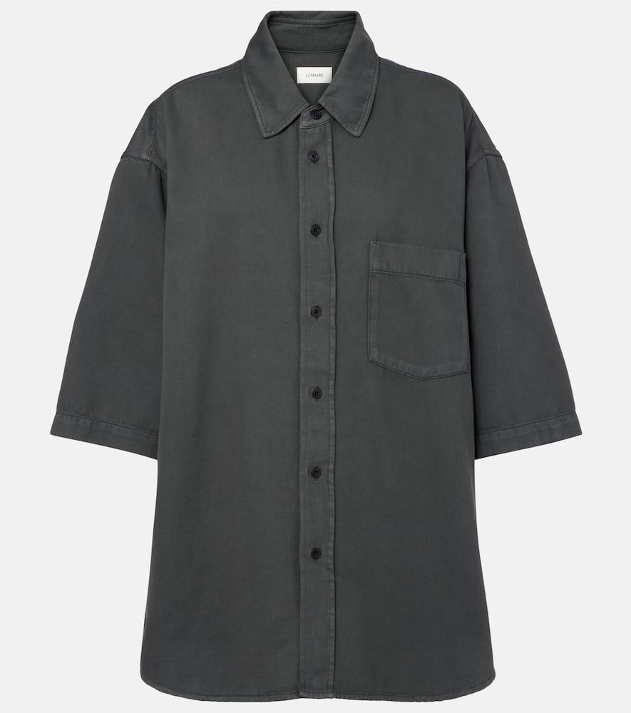 lemaire oversized denim shirt