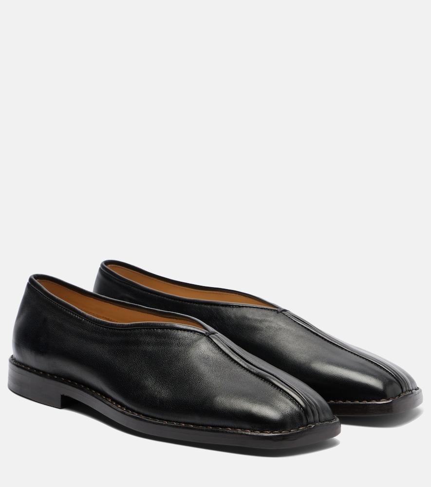 lemaire piped leather slip