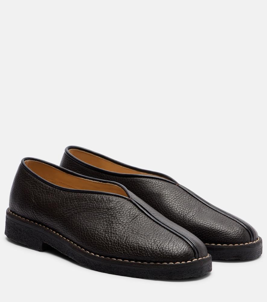lemaire piped leather slip