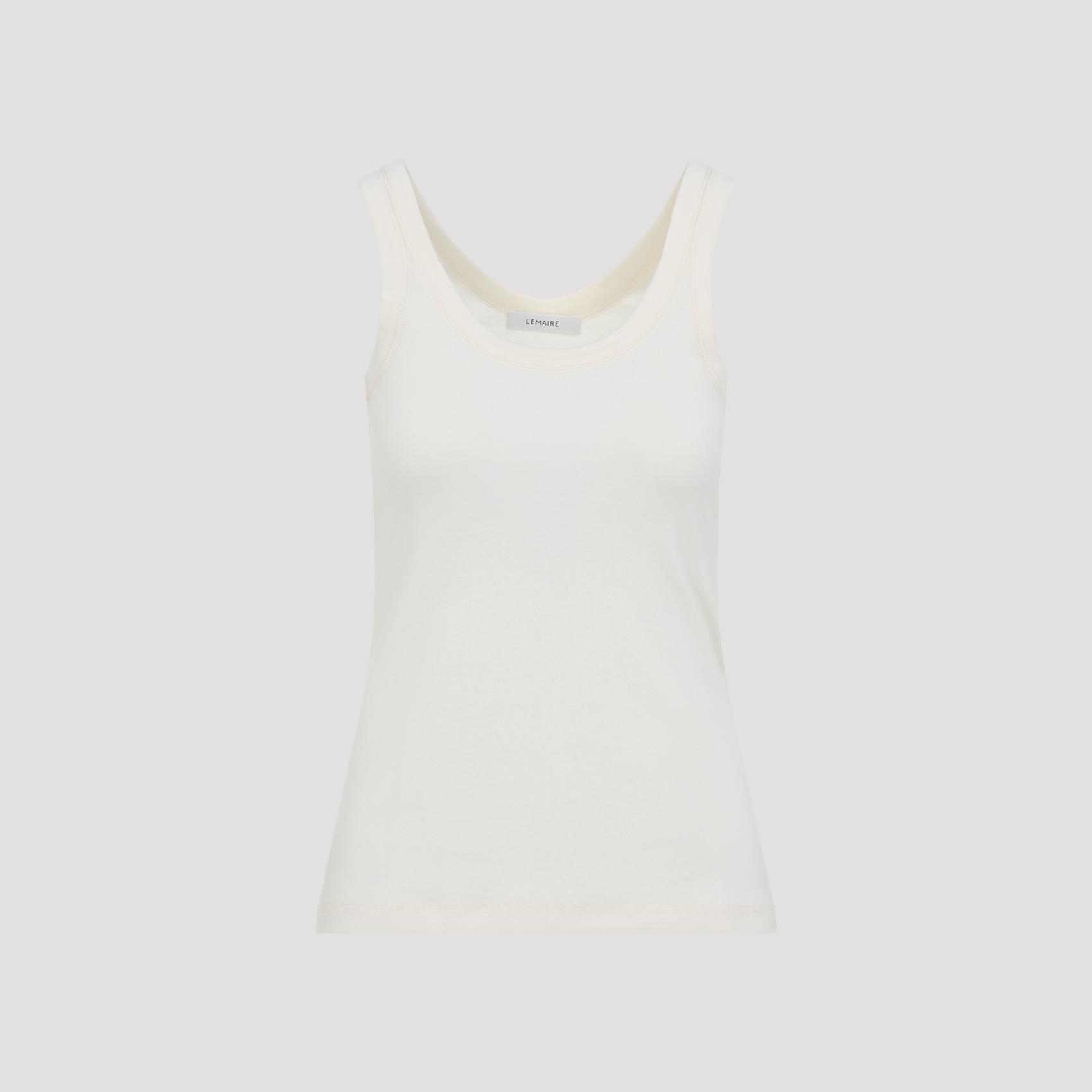 lemaire ribbed tank top nude & neutrals cotton - women