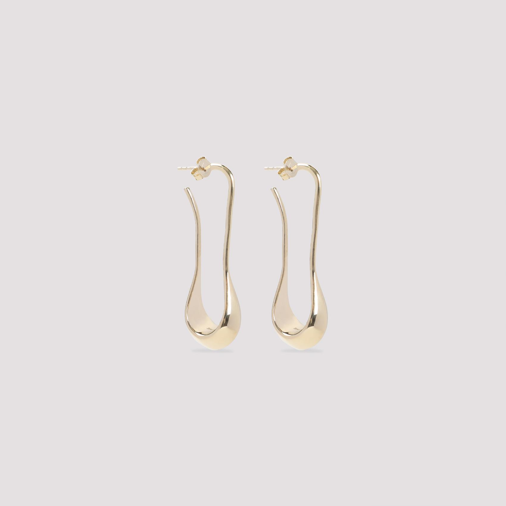 lemaire short drop earrings metallic silver jewellery - women