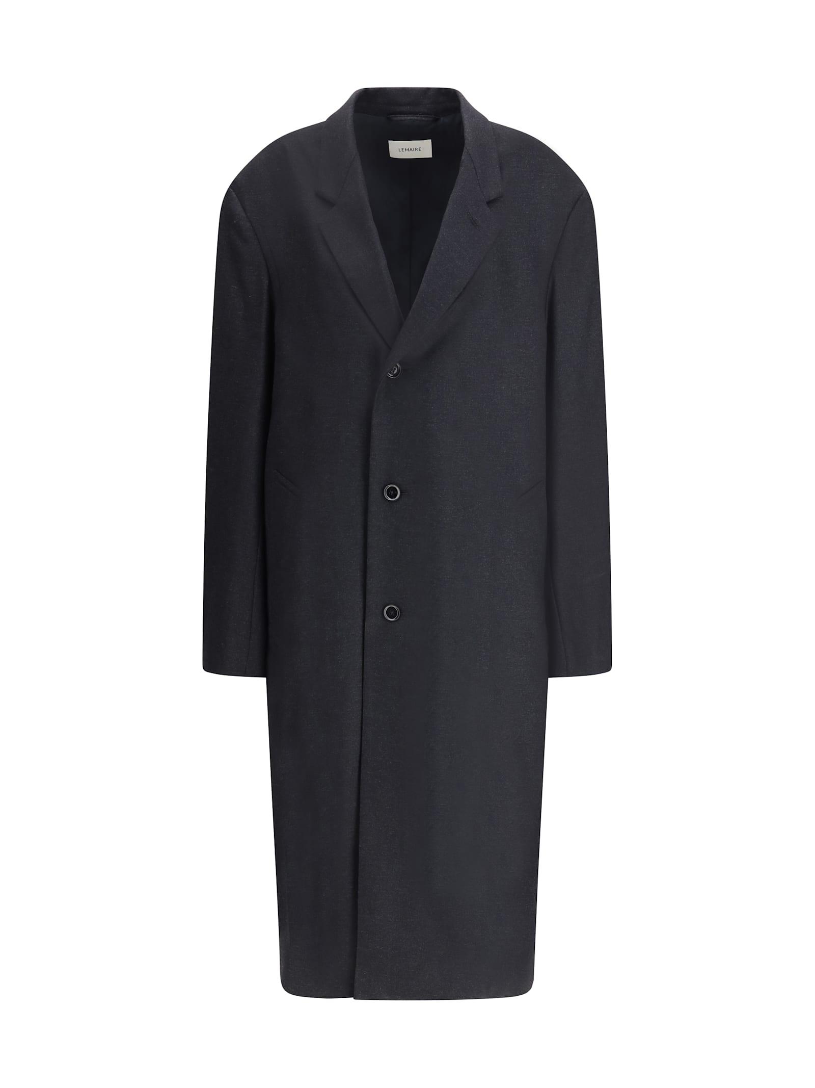 lemaire single-breasted tailored coat