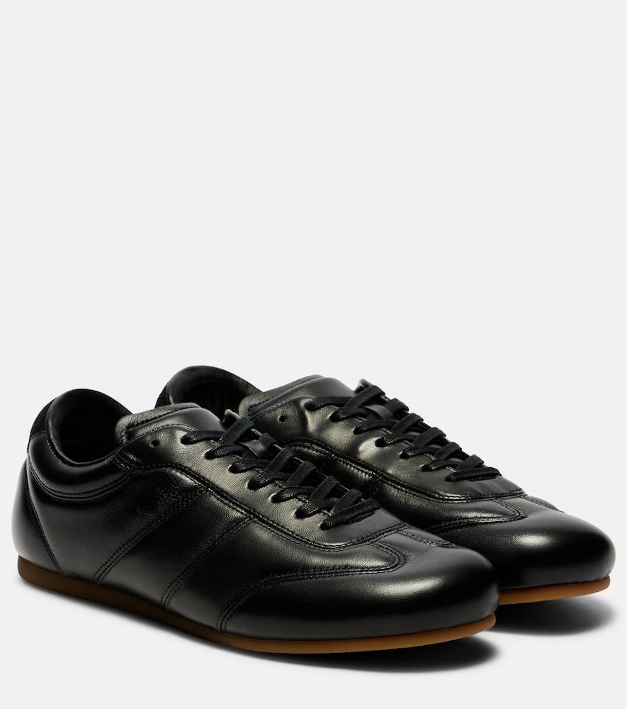 lemaire soft runner leather sneakers