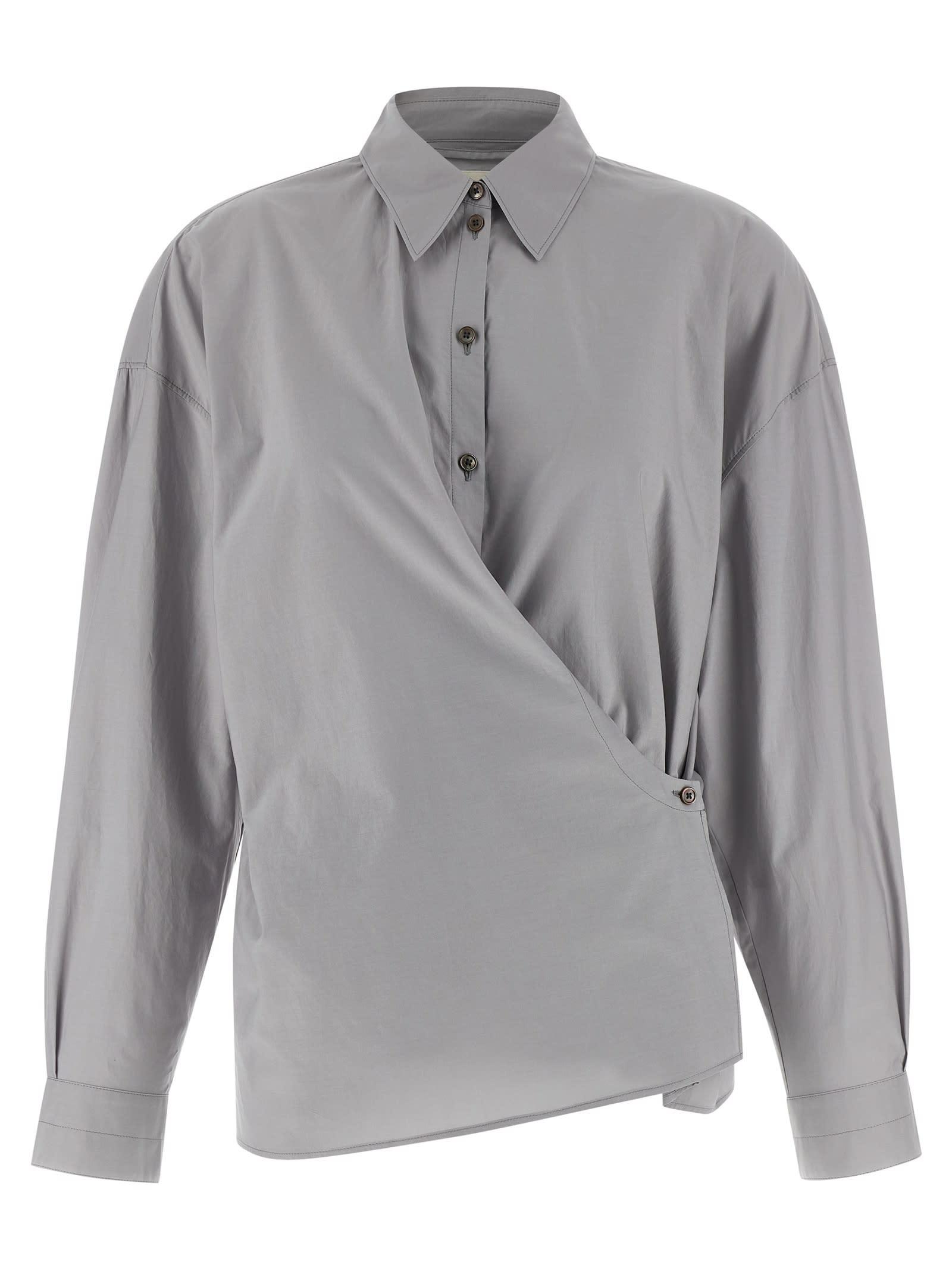 lemaire straight collar twisted shirt