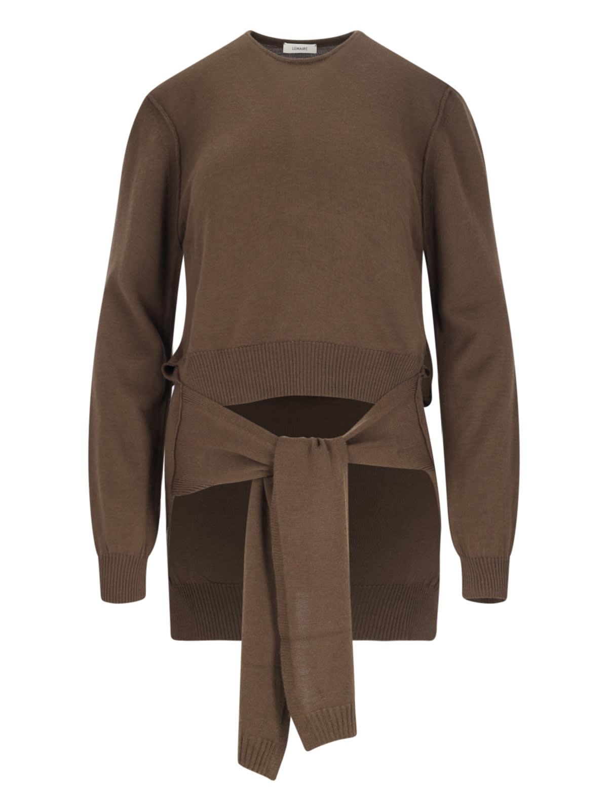 lemaire trompe-l il panel sweater