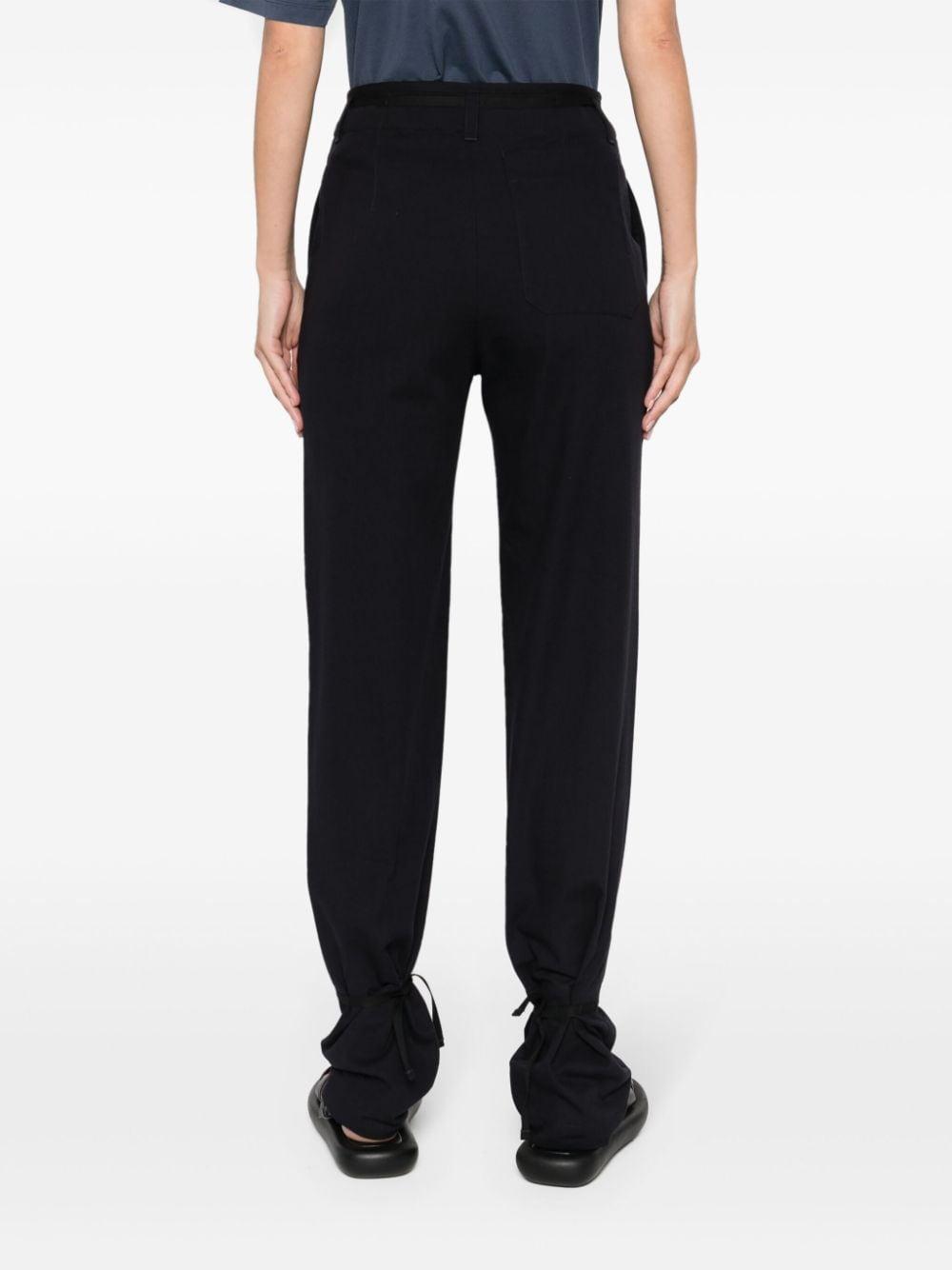 lemaire trousers blue cotton - women