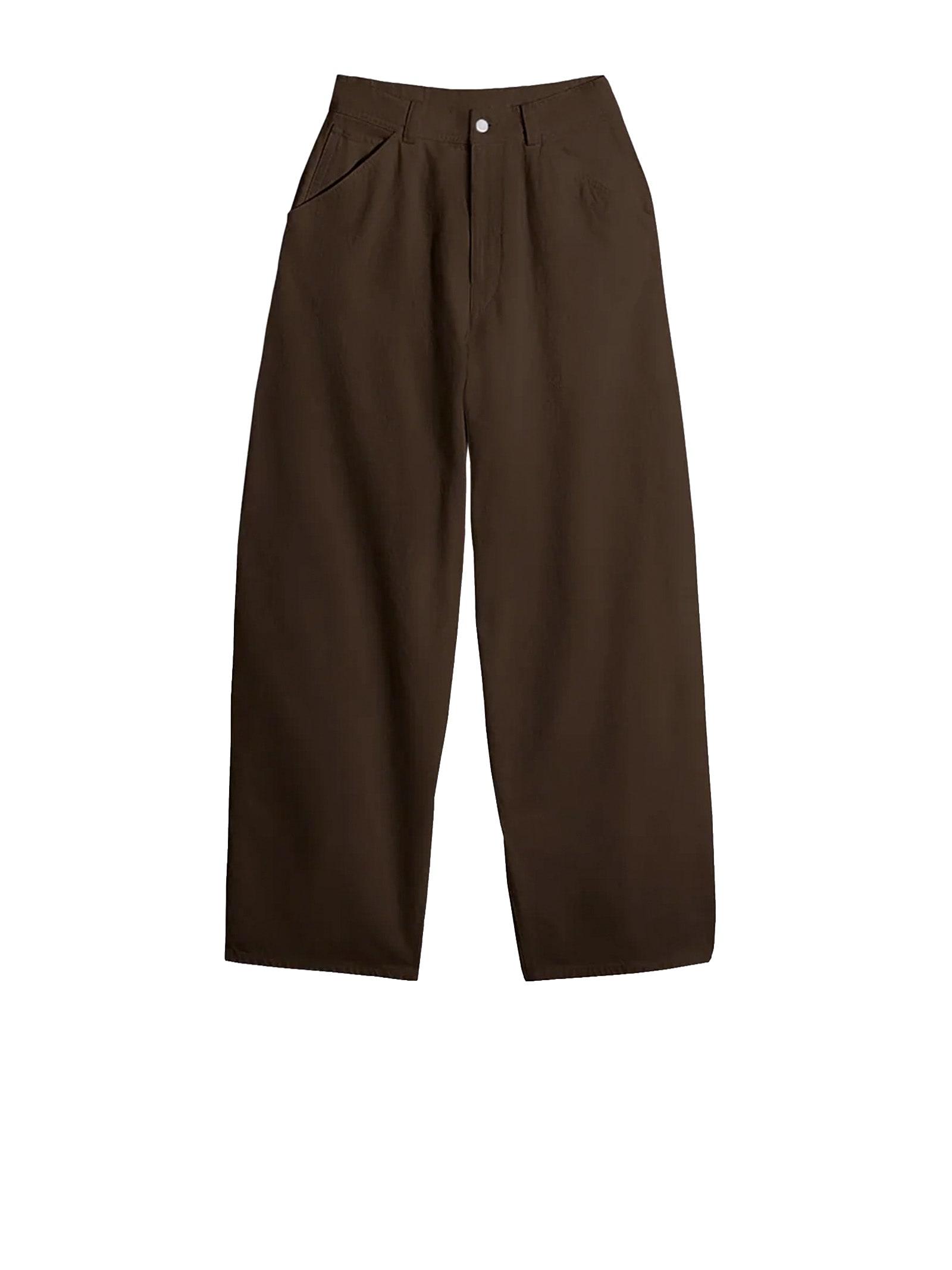 lemaire trousers brown