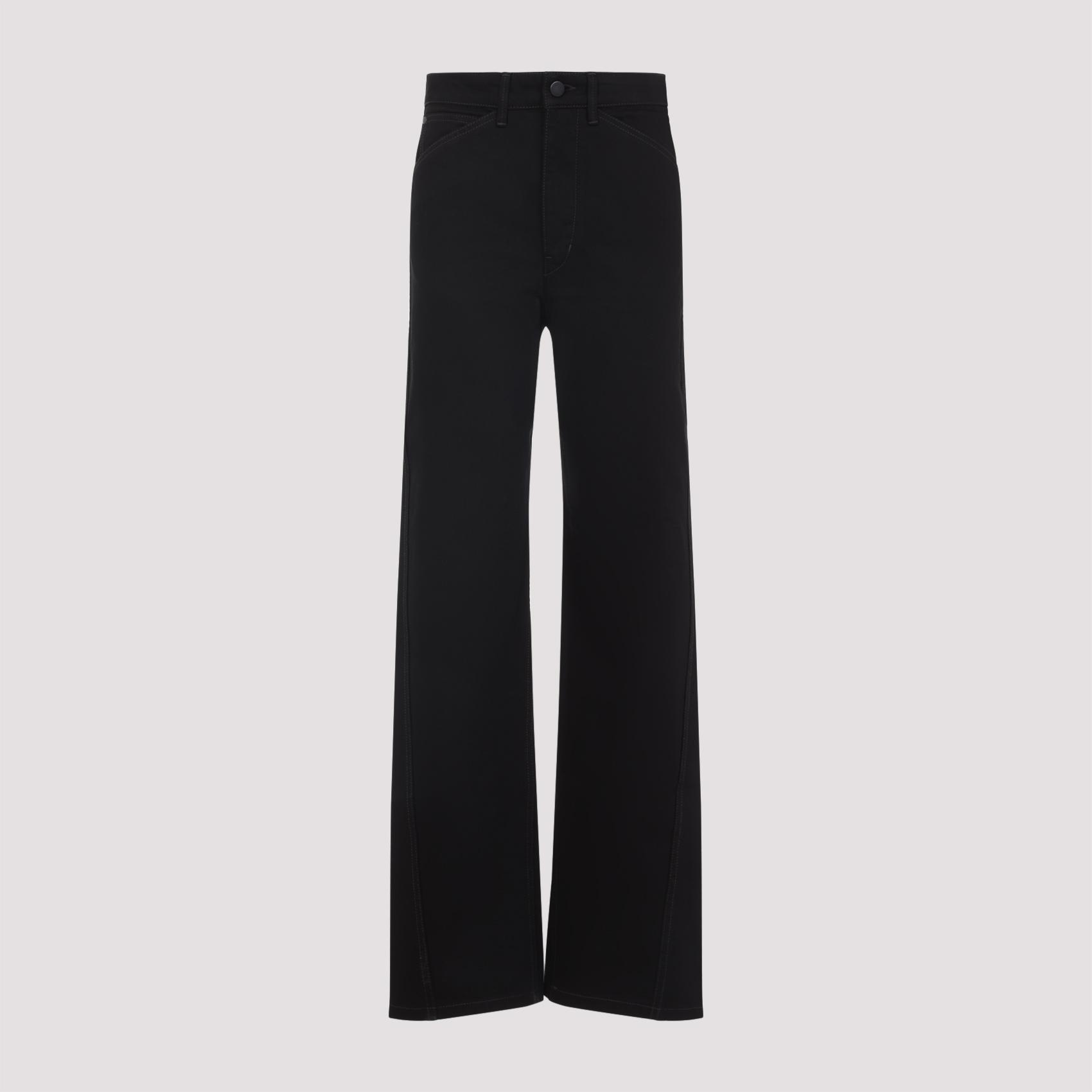lemaire twisted pants grey cotton - women