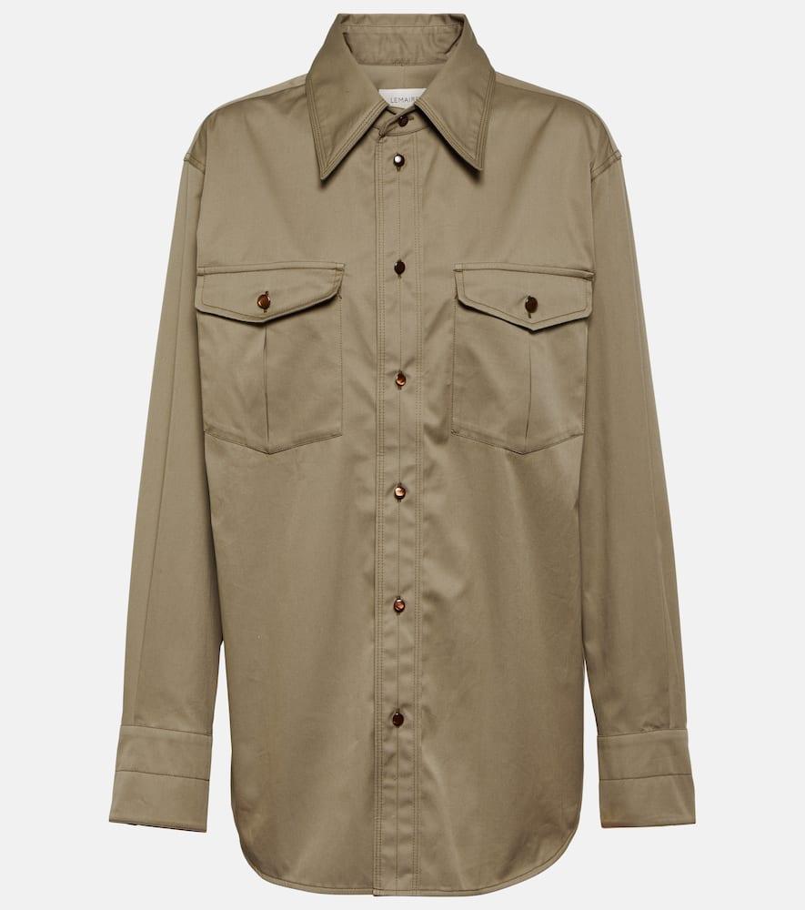 lemaire western cotton twill shirt