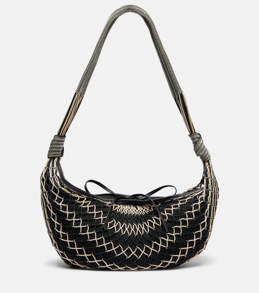 lemaire x filt croissant mesh shoulder bag