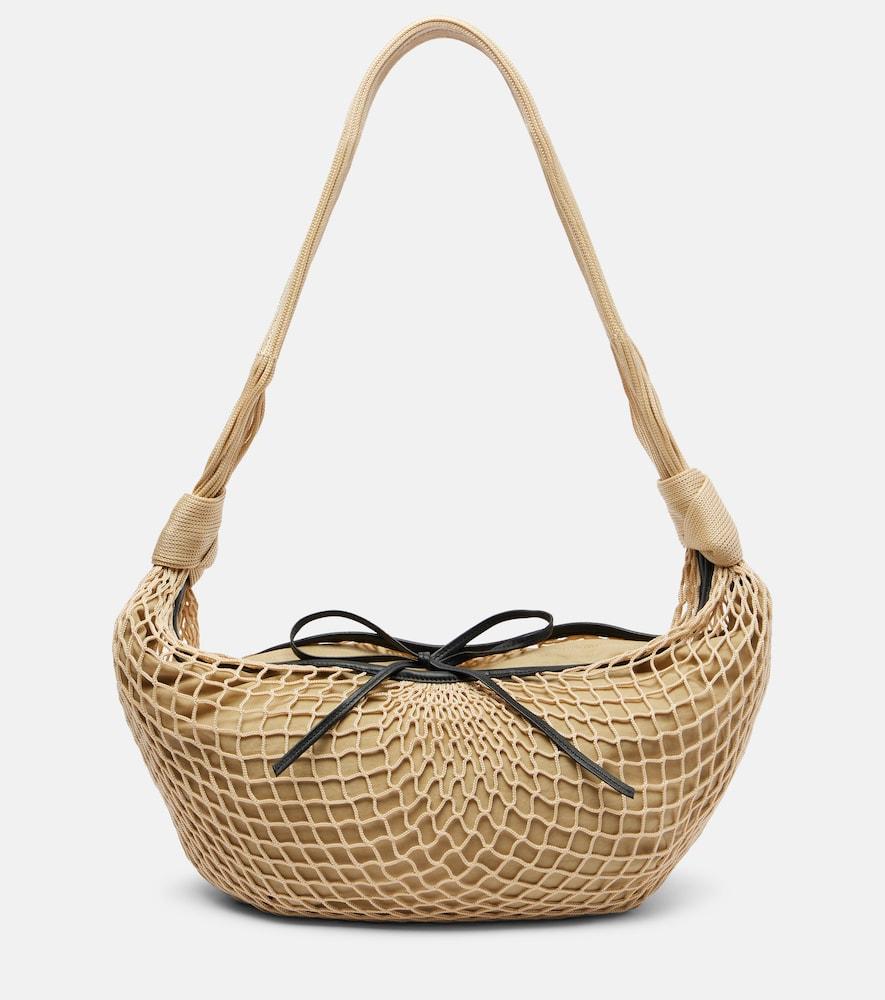 lemaire x filt croissant net shoulder bag