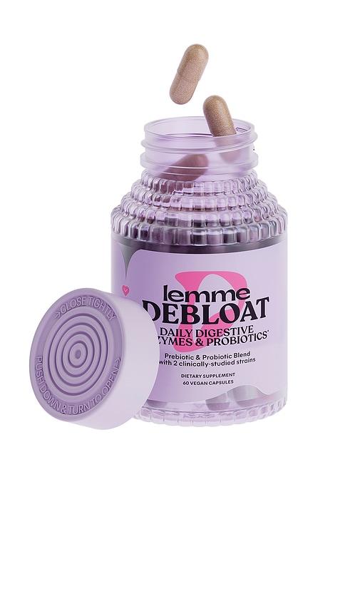 lemme debloat, daily digestive enzymes & probiotics capsules in beauty: na.