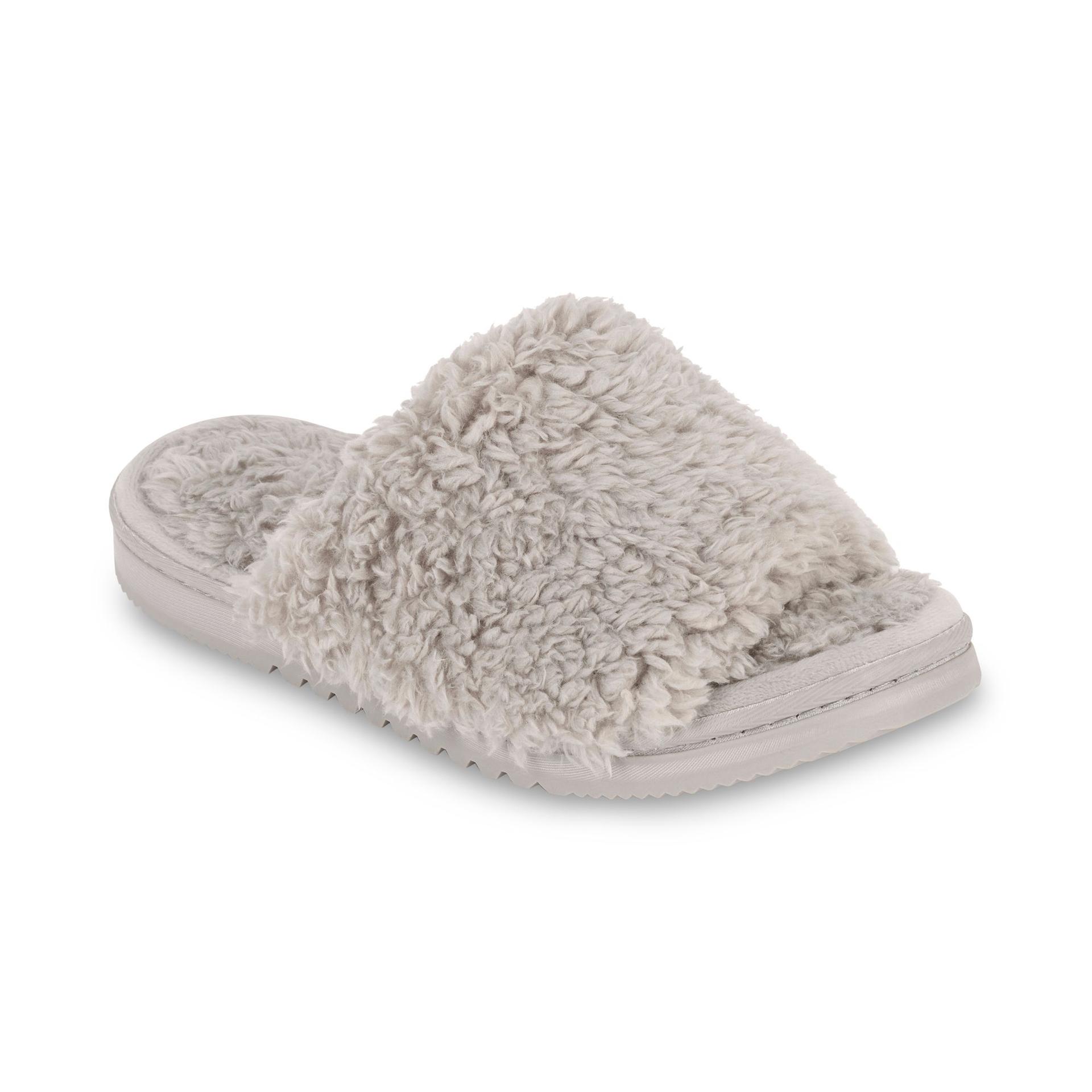 lemon anywhere berber slide slipper