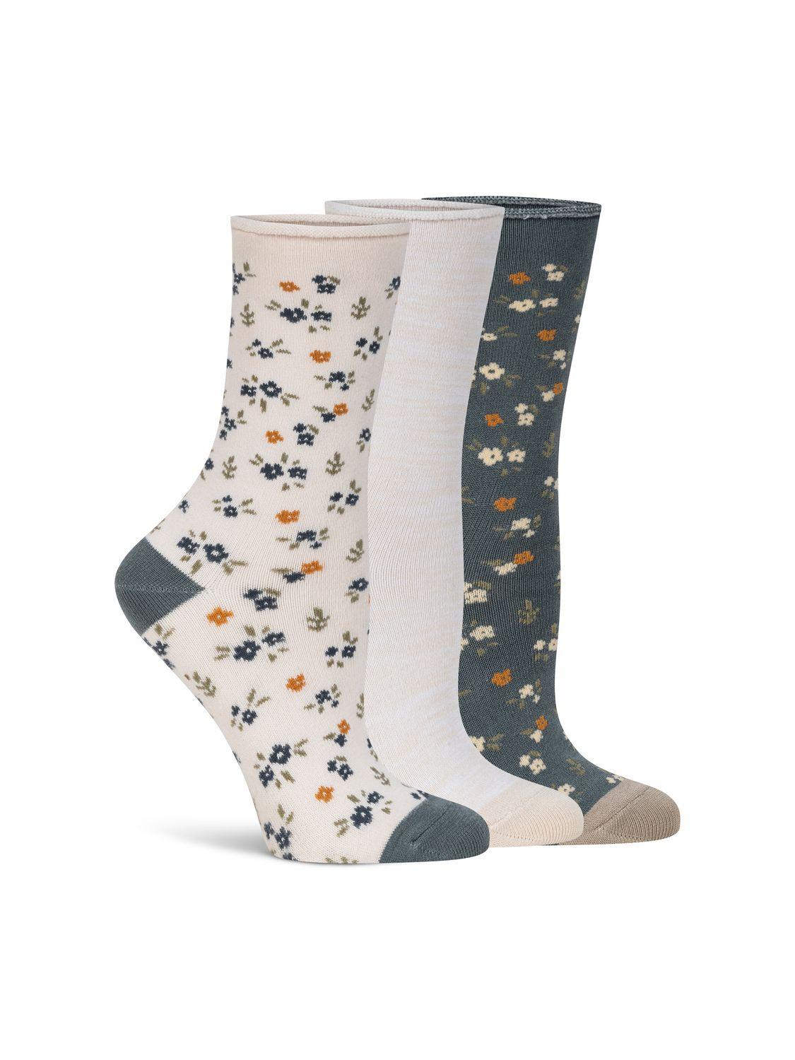 lemon women's 3 pack crew sock