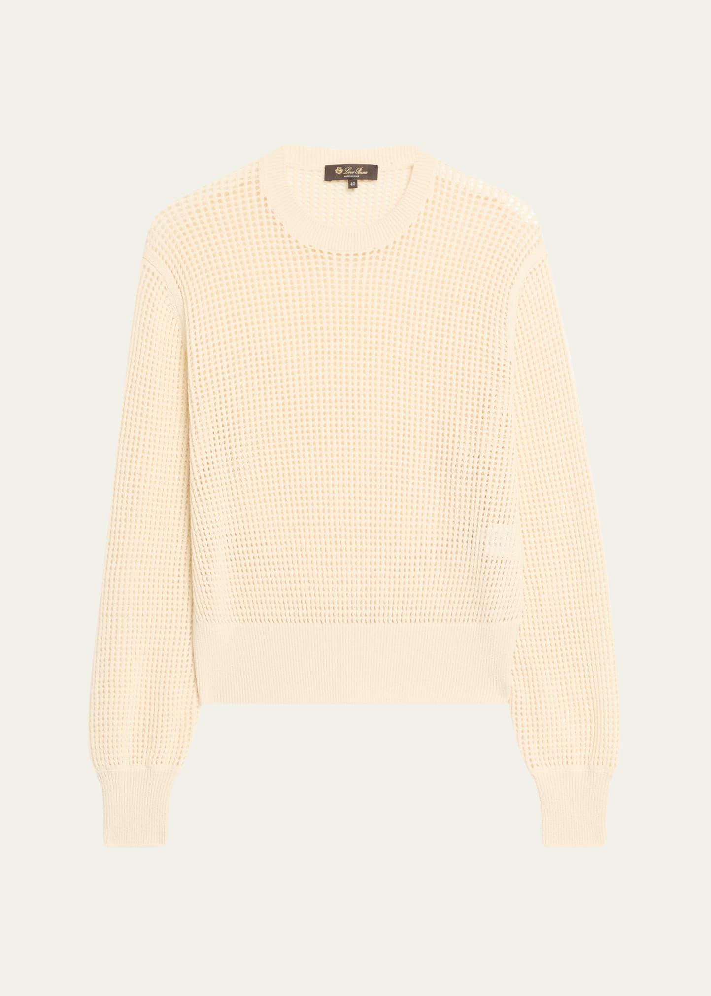 lenno open knit cashmere gg 8 sweater