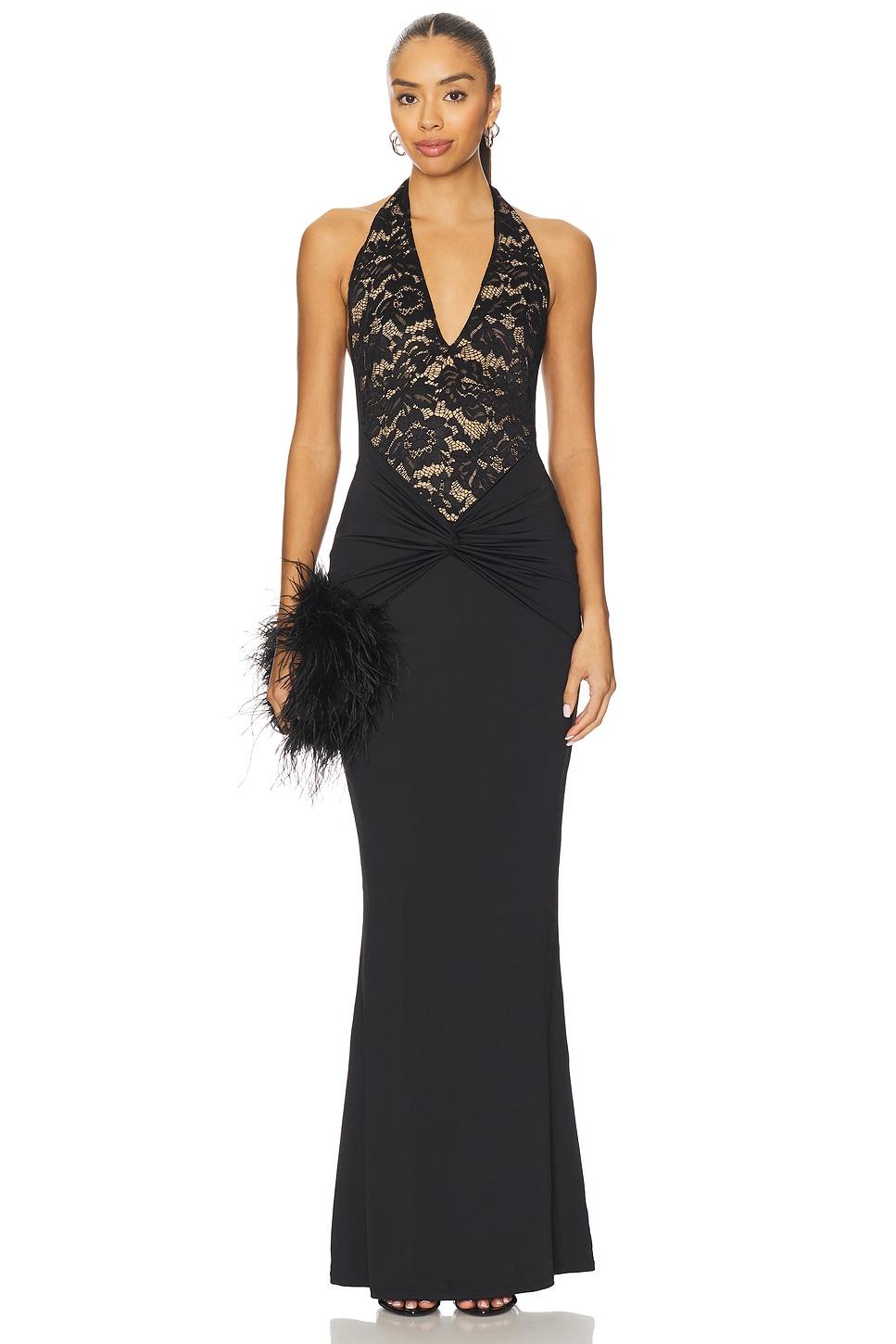 lennox halter gown