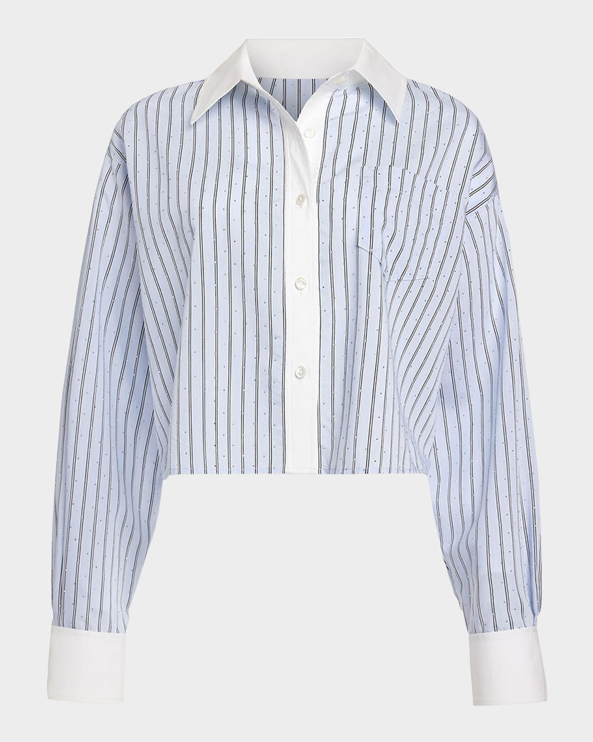 lennox stripe long-sleeve top