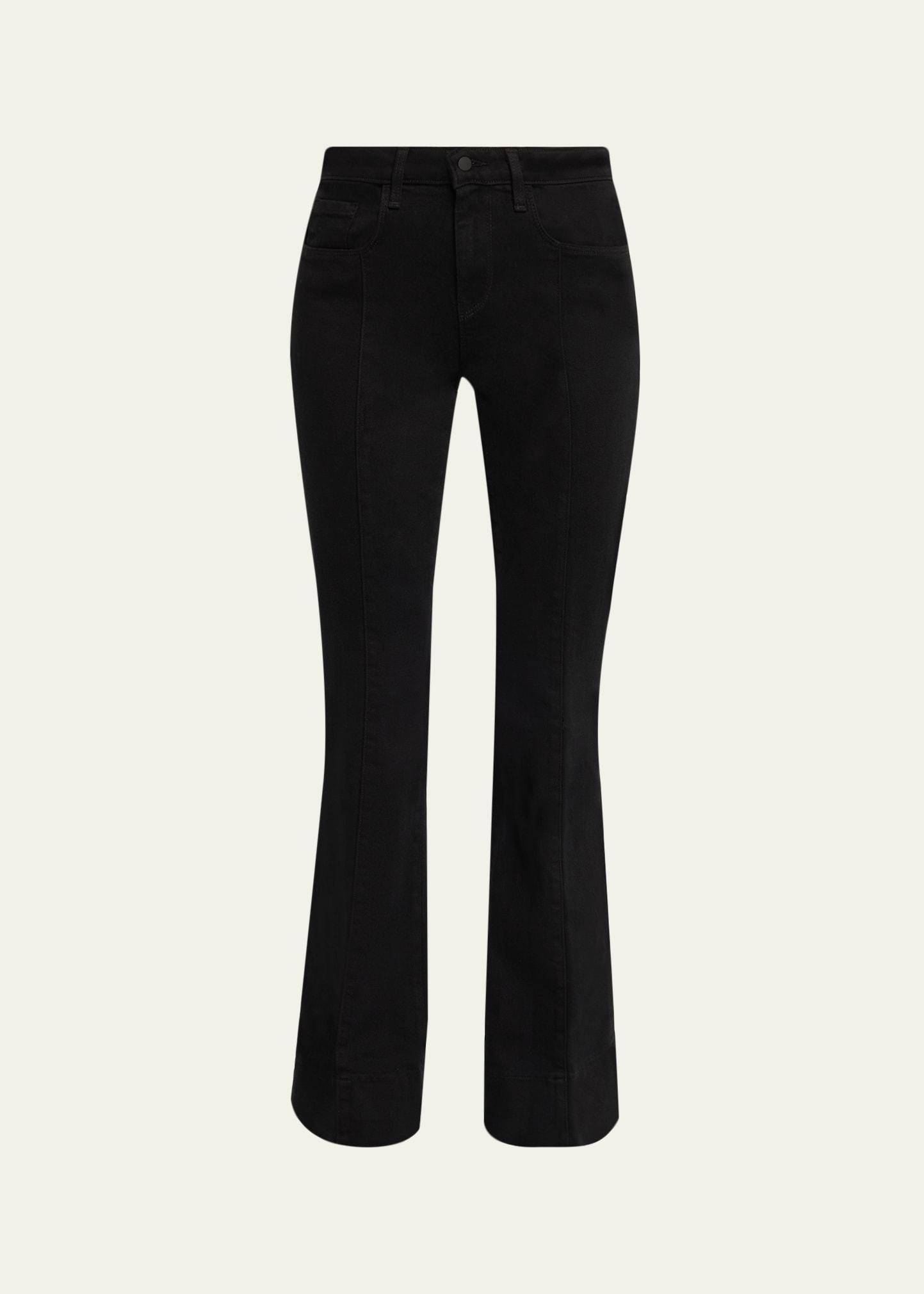lenora seamed flare jeans