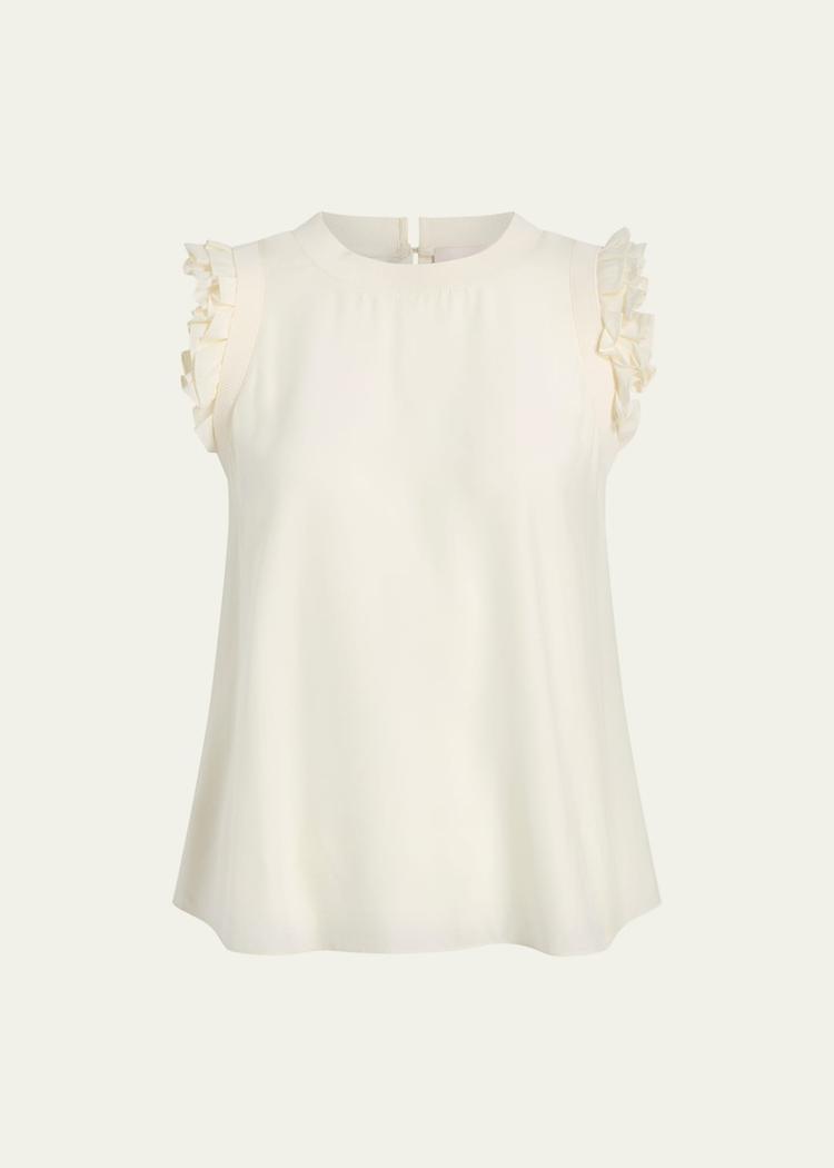 lenore woven ruffle top