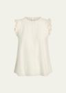 lenore woven ruffle top