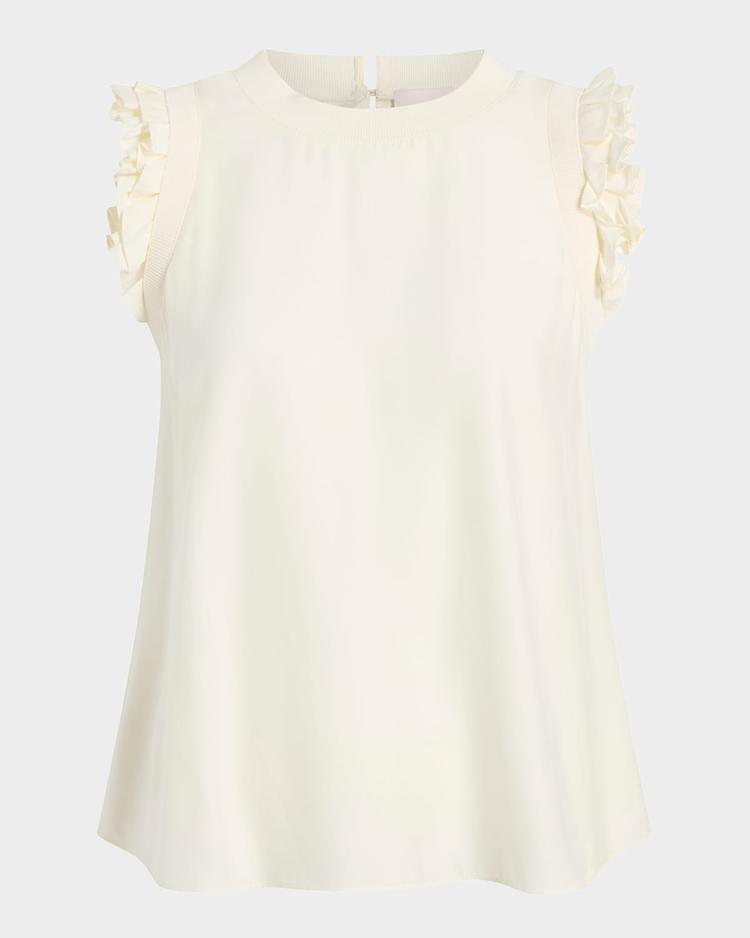 lenore woven ruffle top