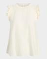 lenore woven ruffle top
