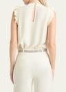 lenore woven ruffle top