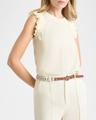 lenore woven ruffle top