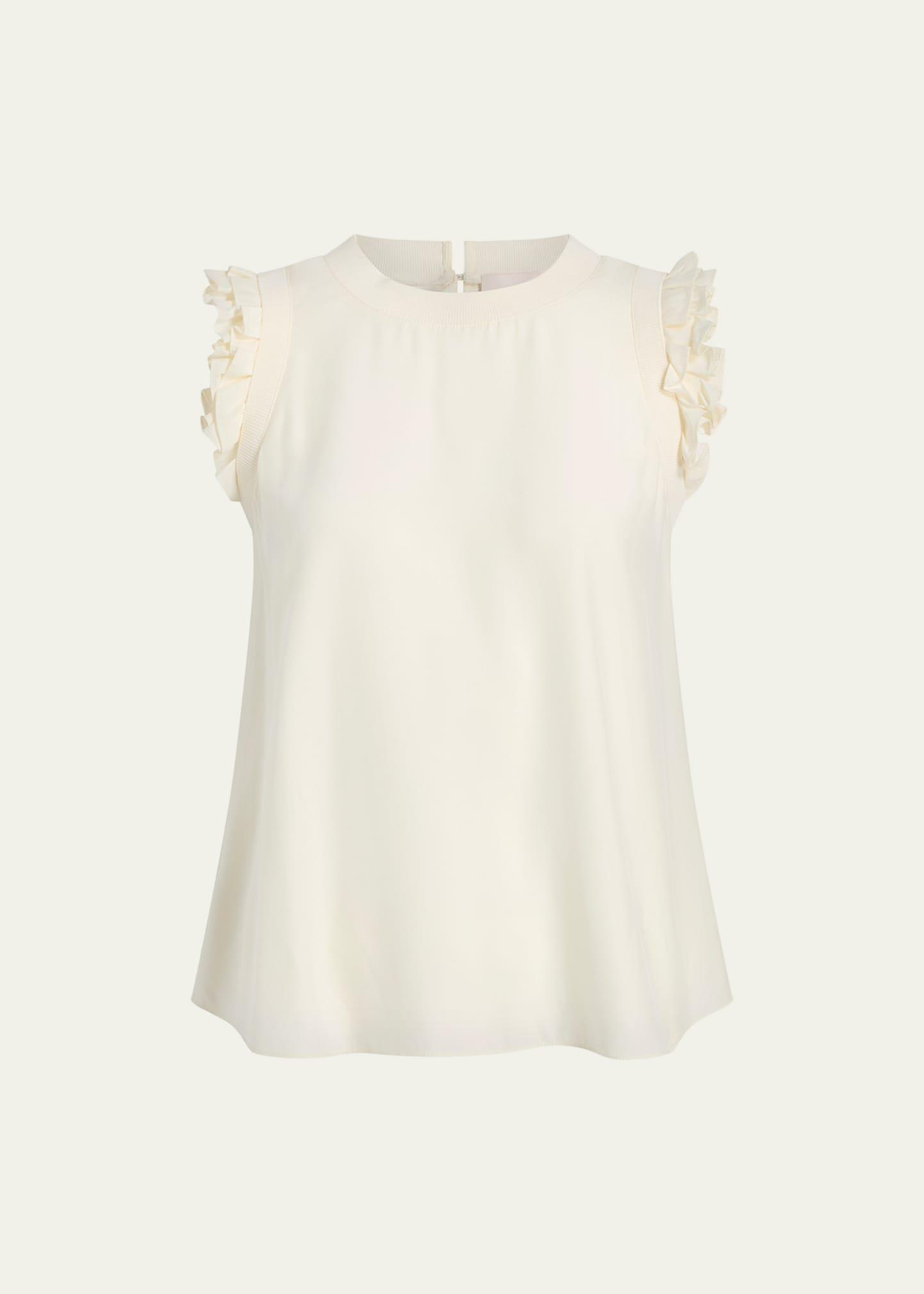 lenore woven ruffle top