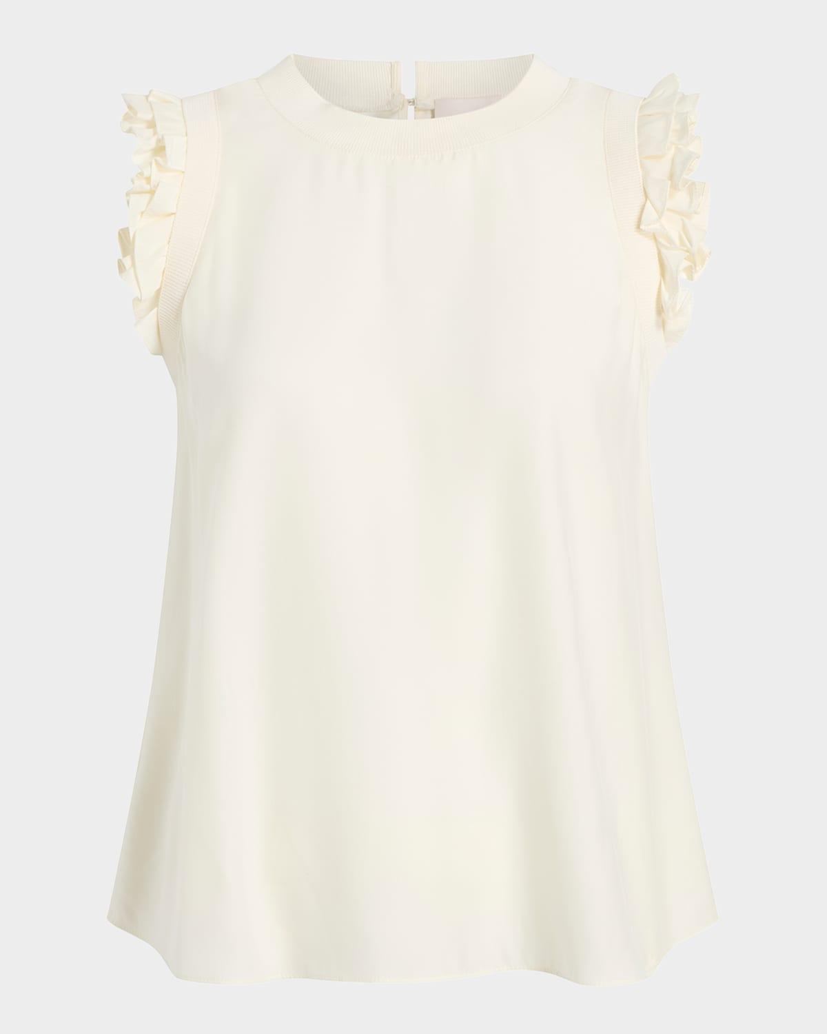 lenore woven ruffle top
