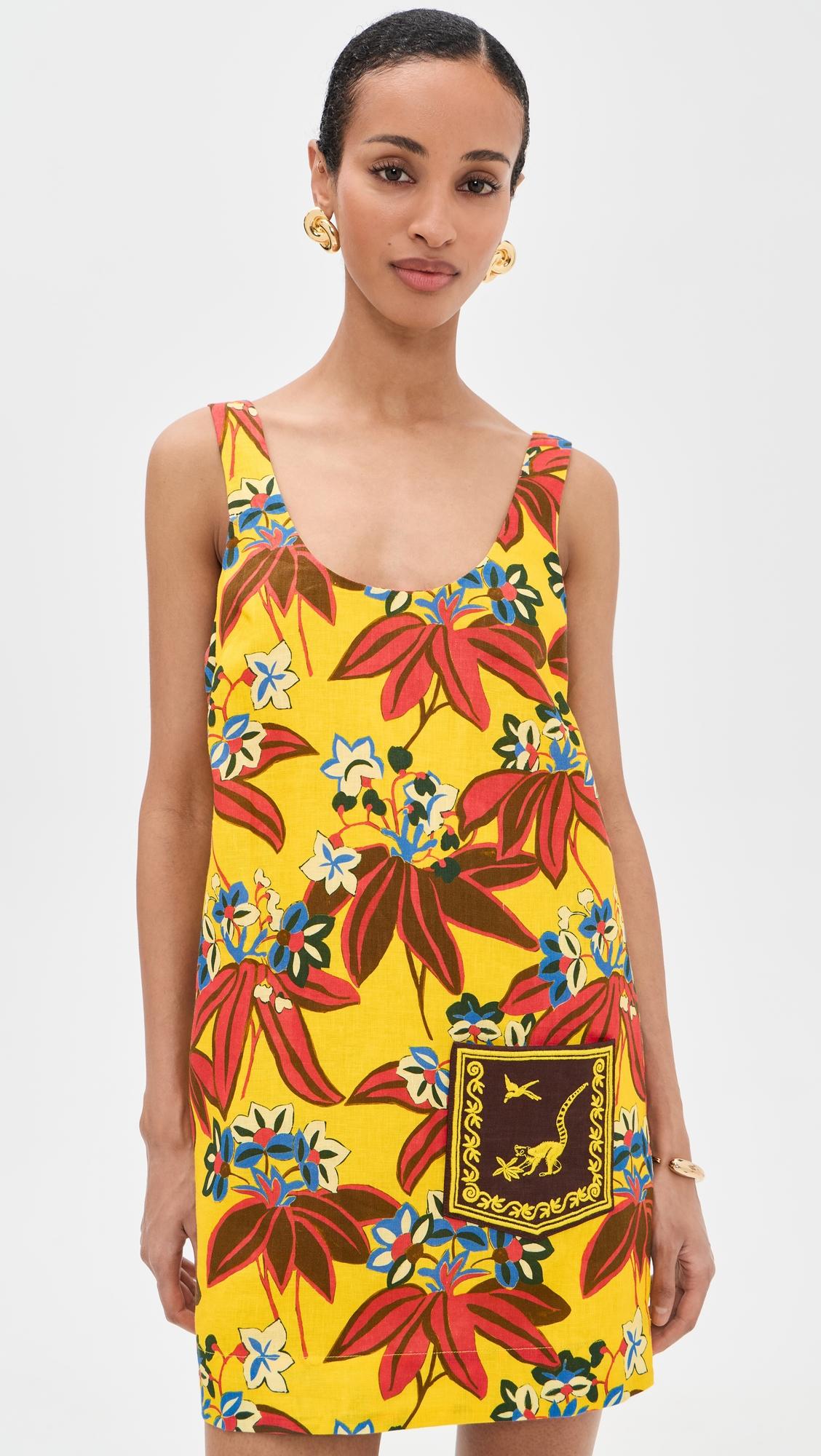 leo embroidered mini dress