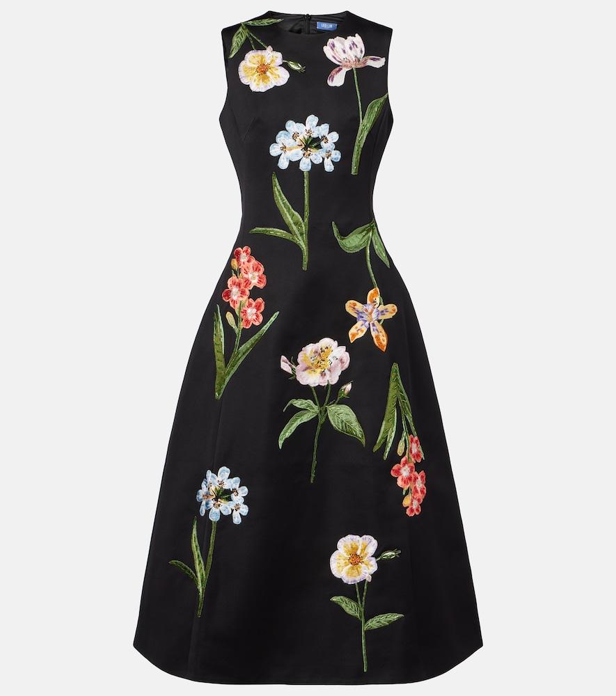 leo lin cleo floral midi dress