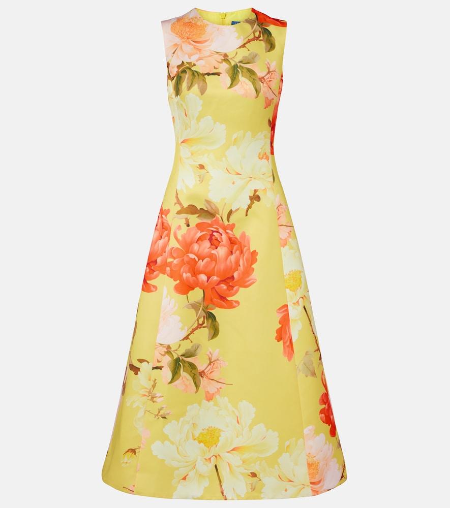 leo lin cleo floral midi dress