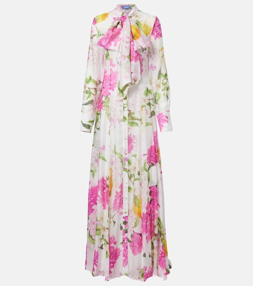 leo lin lilith printed maxi dress