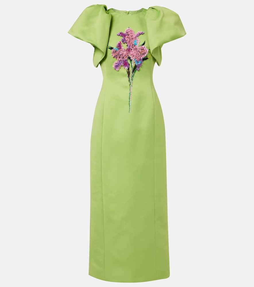 leo lin lucinda sequined crêpe satin cocktail dress