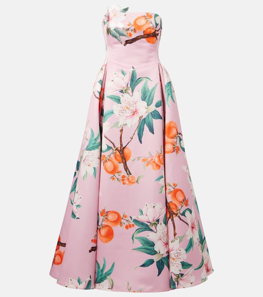 leo lin nora floral cocktail dress