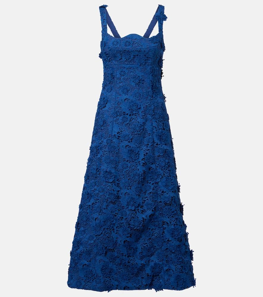 leo lin odette lace midi dress