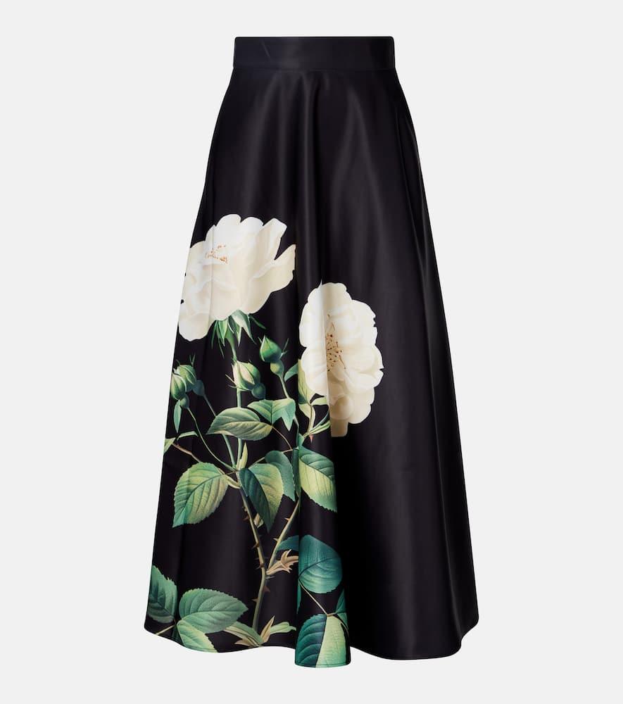 leo lin rosalyn floral maxi skirt