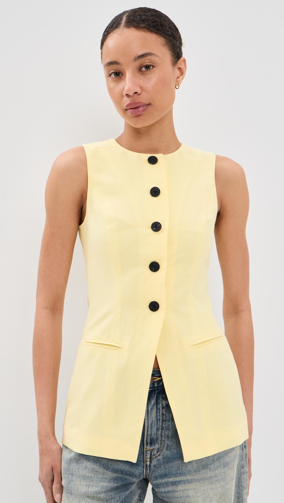 leo linen mix waistcoat