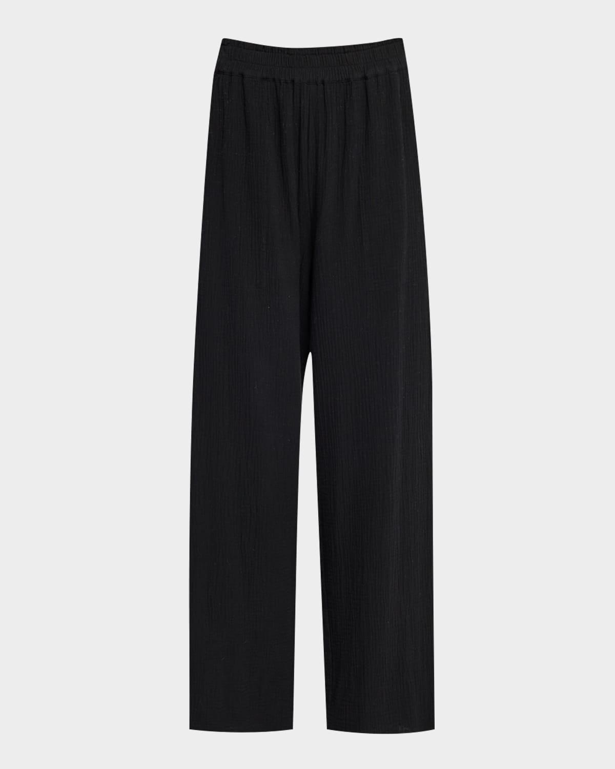 leon cropped gauze pants