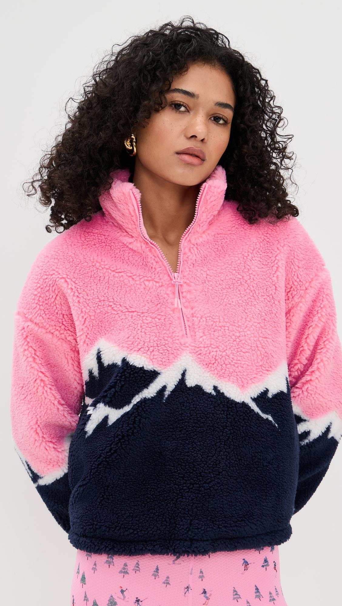 leona faux sherpa top