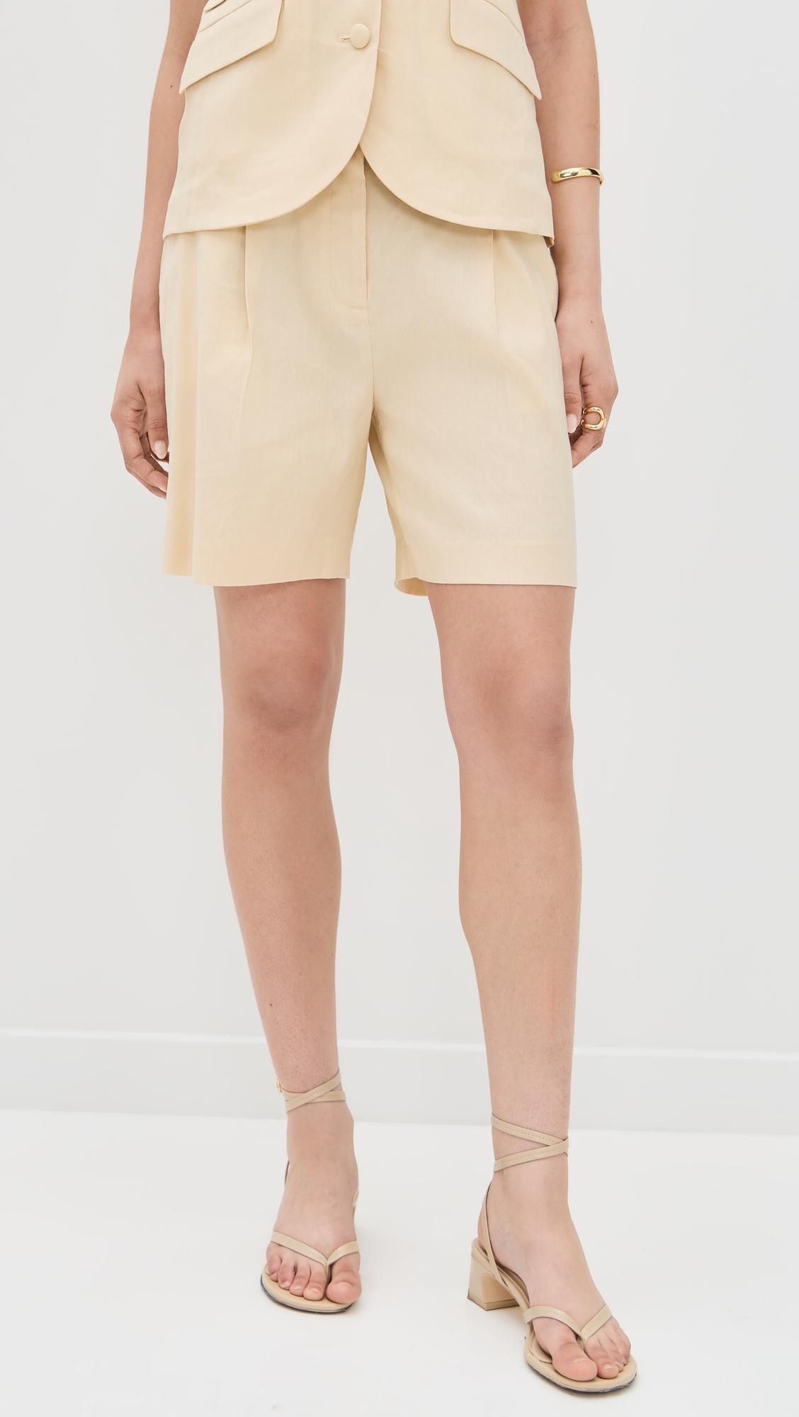 leona linen shorts