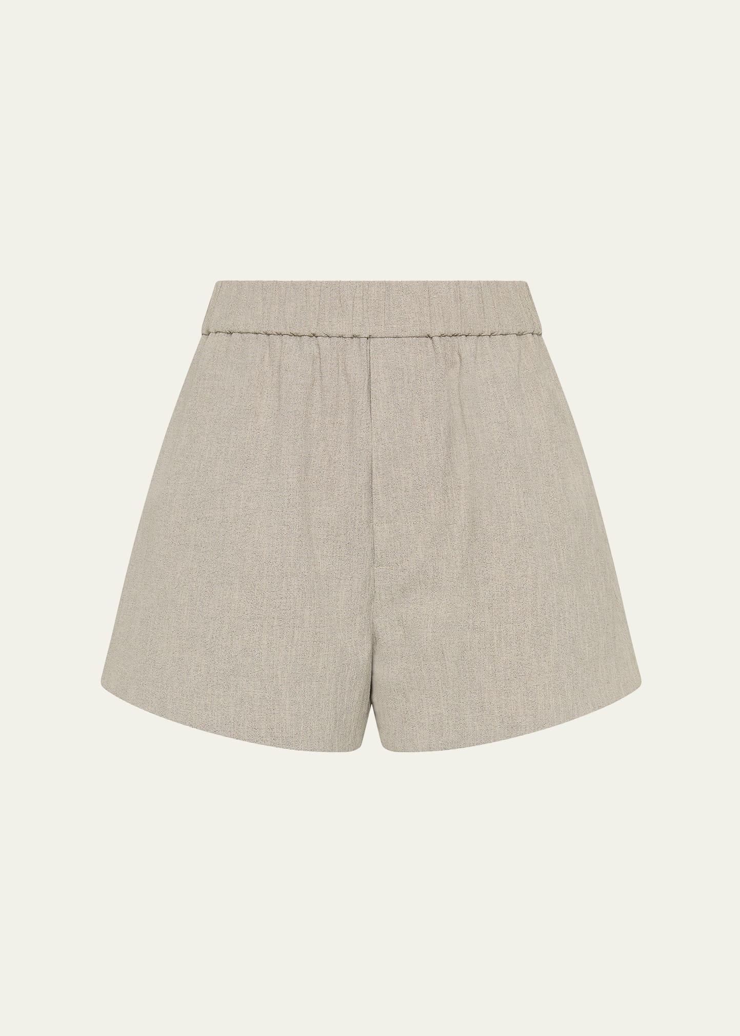 leone gathered shorts