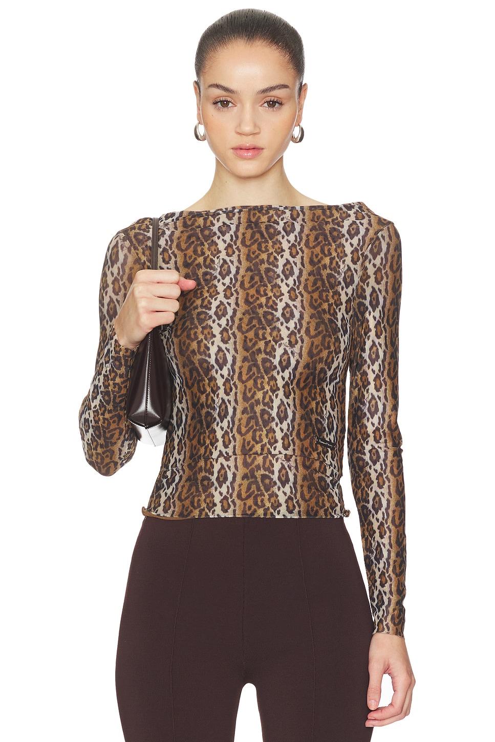 leopard layered long sleeve