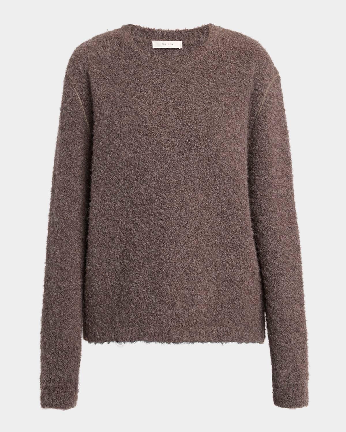 leorina cashmere boucle knit sweater